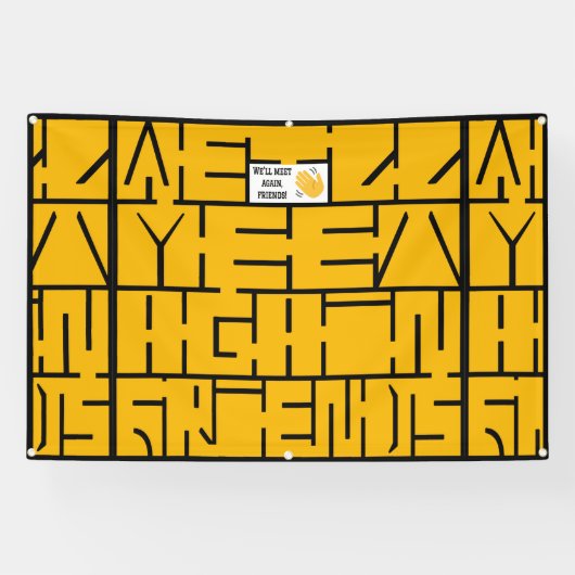 We zien elkaar weer, vrienden spandoek (Horizontaal)