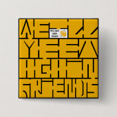 We zien elkaar weer, vrienden vierkante button 5,1 cm (Voorkant)