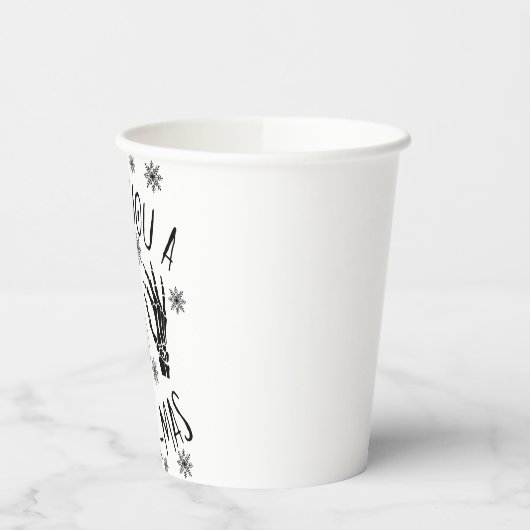 We zien je een prettige hex-Mas Papieren Bekers (Links)