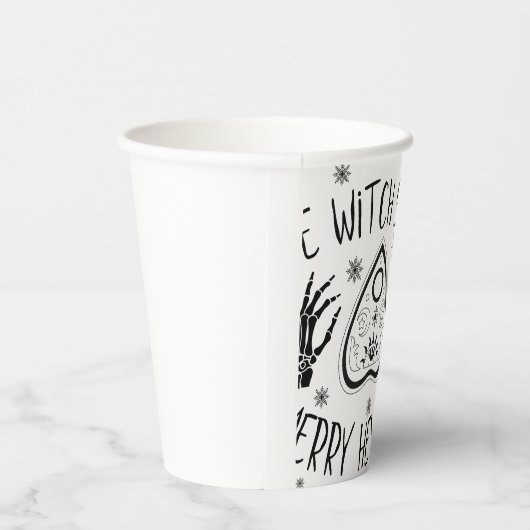 We zien je een prettige hex-Mas Papieren Bekers (Rechts)