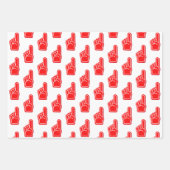 We zijn #1! Foam Finger Fan Club Team Spirit Fun Inpakpapier Vel (Voorkant)