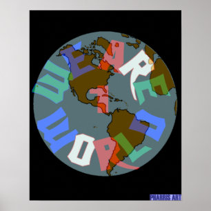 We zijn 1 Wereld Poster