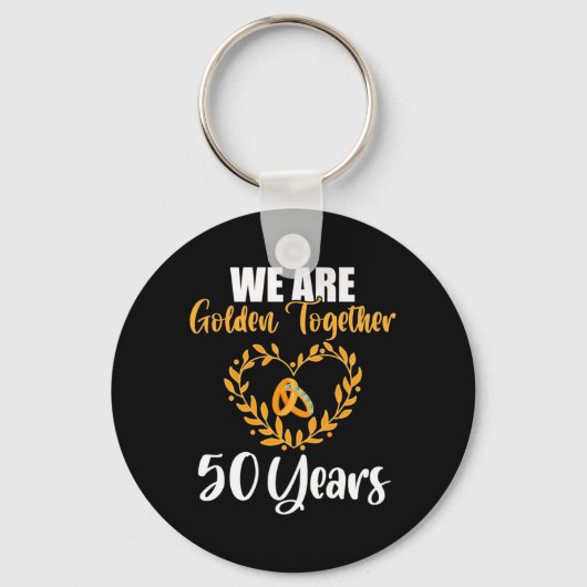 We zijn 50 jaar samen Golden Sleutelhanger (Voorkant)