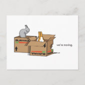 WE ZIJN AAN HET BEWEGEN AANKONDIGINGSKAART (Voorkant)