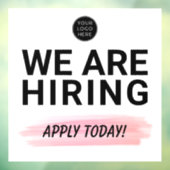 We zijn aan het werven. Solliciteer vandaag Bedrij Raamsticker (Vel 3)