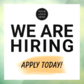 We zijn aan het werven. Solliciteer vandaag. Raams Raamsticker (Vel 3)