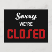 We zijn afgelopen briefkaart (Voorkant)