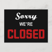 We zijn afgelopen briefkaart (Voorkant)