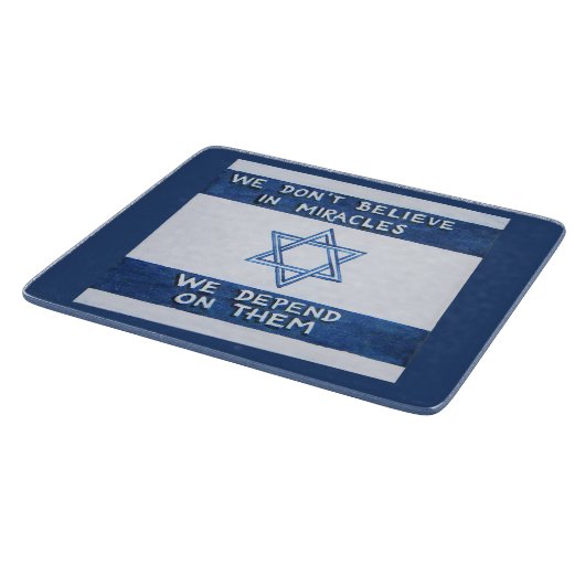 We zijn afhankelijk van wonderen - Rosh Pina Snijplank (Hoek)