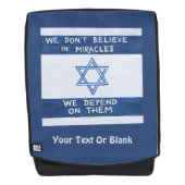 We zijn afhankelijk van wonderen rugtassen (Voorkant)