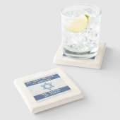 We zijn afhankelijk van wonderen stenen onderzetter (Zijkant)