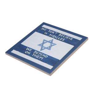 We zijn afhankelijk van wonderen tegeltje