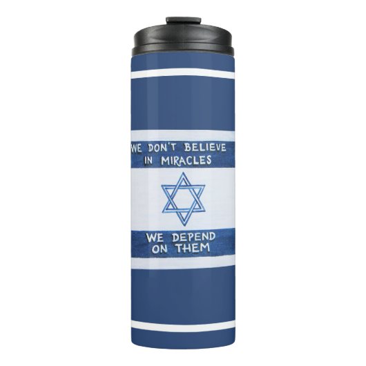 We zijn afhankelijk van wonderen thermosbeker (Voorkant)