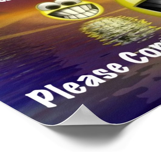 We zijn al verstoord...kom alsjeblieft in Poster