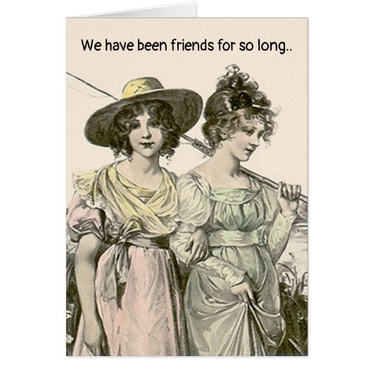 We zijn al zo lang bevriende vrienden. (Voorkant)