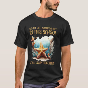 We zijn allemaal anders, maar op deze school zwemm t-shirt