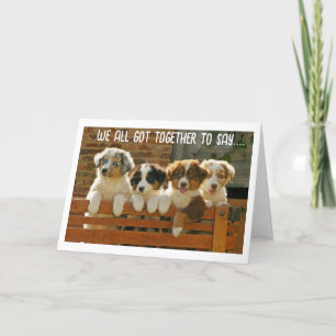 WE ZIJN ALLEMAAL BIJ ELKAAR GEKOMEN OM "GEFELICITE FEESTDAGEN KAART