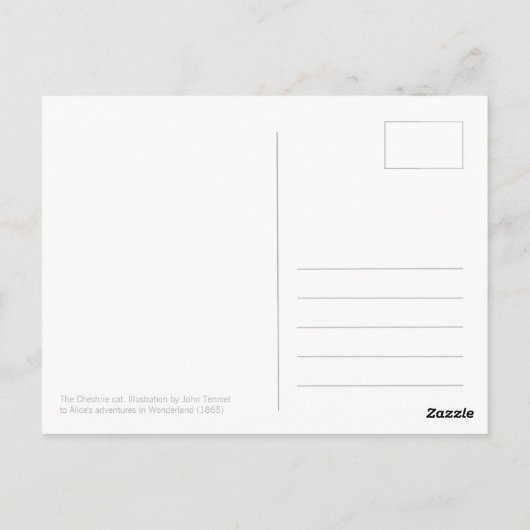 We zijn allemaal boos hier, C0188 Alice Cheshire c Briefkaart (Achterkant)