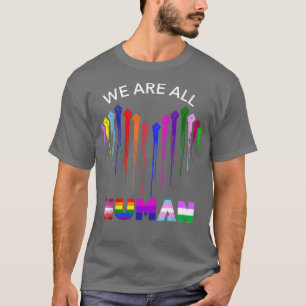 We zijn allemaal de menselijke trots van Ally LGBT T-shirt