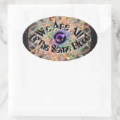 We zijn allemaal dezelfde bloedeenheid ovale sticker (Tas)