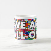 We zijn allemaal één 017 koffiemok (Center)