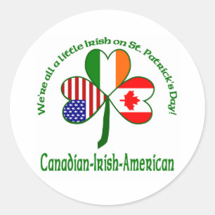 We zijn allemaal een beetje Iers - Canada Ronde Sticker
