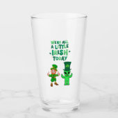 We zijn allemaal een beetje Iers vandaag Leprechau Glas (Voorkant)