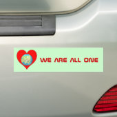 we zijn allemaal één bumper sticker (Op auto)