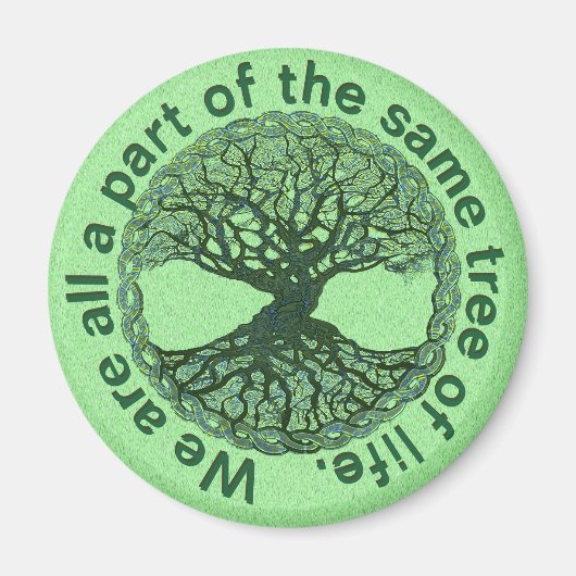 We zijn allemaal een deel van de Boom des Levens Magneet (Voorkant)