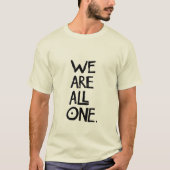WE ZIJN ALLEMAAL ÉÉN Man, organisch T-shirt (Voorkant)