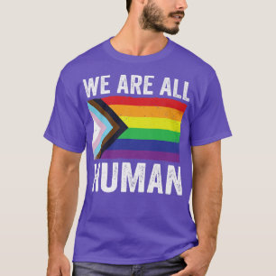 We zijn allemaal een menselijke pride maand LGBTQ  T-shirt