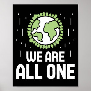 We zijn allemaal één milieubeschermer poster