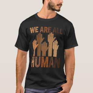 We zijn allemaal een zwarte geschiedenis van mensw t-shirt