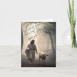 We zijn allemaal gebroken, zo komt zijn licht binn feestdagen kaart