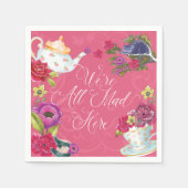 We zijn allemaal gek hier  Alice in Wonderland Servet (Voorkant)