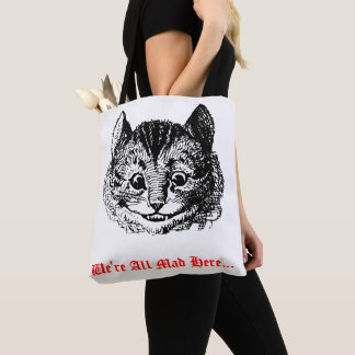 We zijn allemaal gek hier - Cheshire Cat Wonderlan Tote Bag