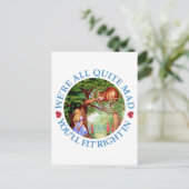 We zijn allemaal gek, je past er meteen in briefkaart (Staand voorkant)