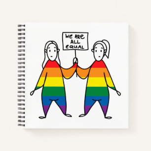 We zijn allemaal gelijk notitieboek