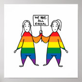 We zijn allemaal gelijk poster (Voorkant)