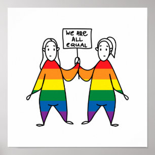 We zijn allemaal gelijk poster