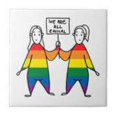 We zijn allemaal gelijk tegeltje (Voorkant)