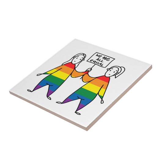 We zijn allemaal gelijk tegeltje (Zijkant)