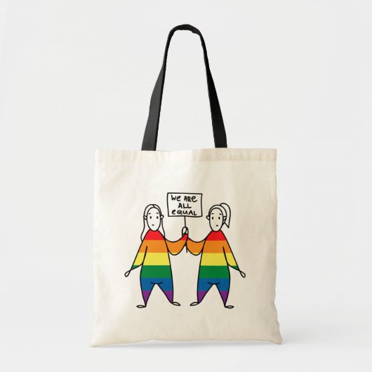 We zijn allemaal gelijk tote bag (Voorkant)