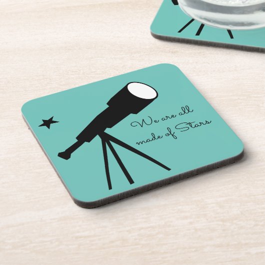 We zijn allemaal gemaakt van Stars telescope quote Bier Onderzetter (Linkerzijde)
