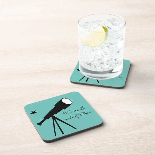 We zijn allemaal gemaakt van Stars telescope quote Bier Onderzetter (Rechterzijde)