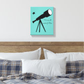 We zijn allemaal gemaakt van Stars telescope quote Canvas Afdruk (Insitu (Slaapkamer))