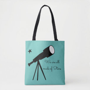 We zijn allemaal gemaakt van sterrentelescoop tote bag