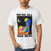 WE ZIJN ALLEMAAL GEMAD HIER Kat die T-shirts gliml (Voorkant)