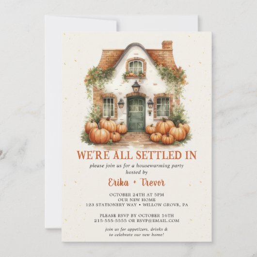 We zijn allemaal gevestigd in Halloween Party Kaart (Voorkant)