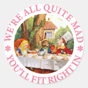 WE ZIJN ALLEMAAL GOED, JE ZAL ER GOED IN PASSEN! RONDE STICKER